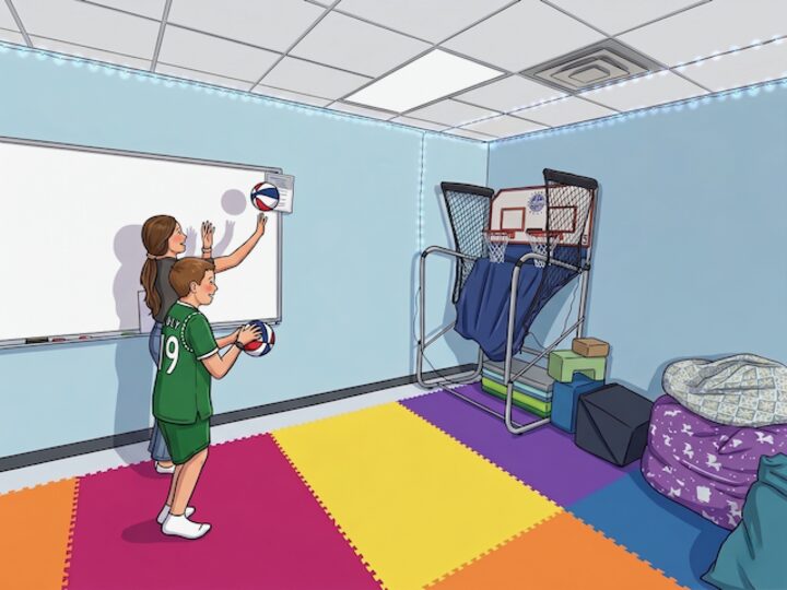 Sensory gym basketball
